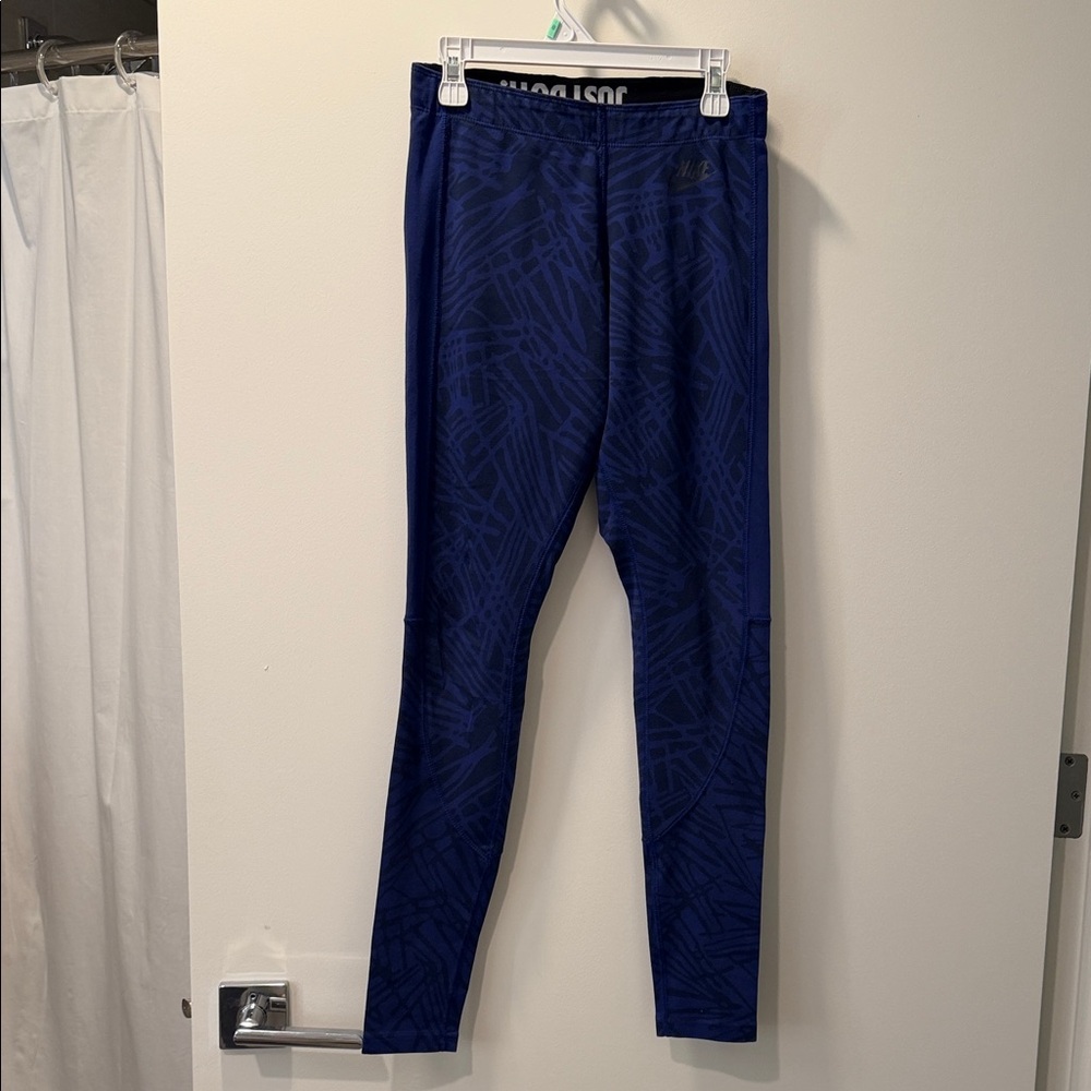Nike Blue Graphic Leggings